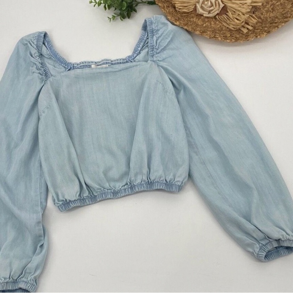 Chic Sky Blue Women's Blouse